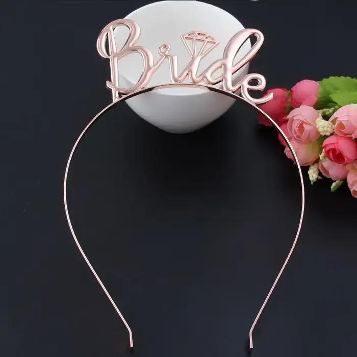 Mariée pour être mariage cheveux accessoires or bandeau demoiselle d'honneur douche nuptiale poule fête diadème