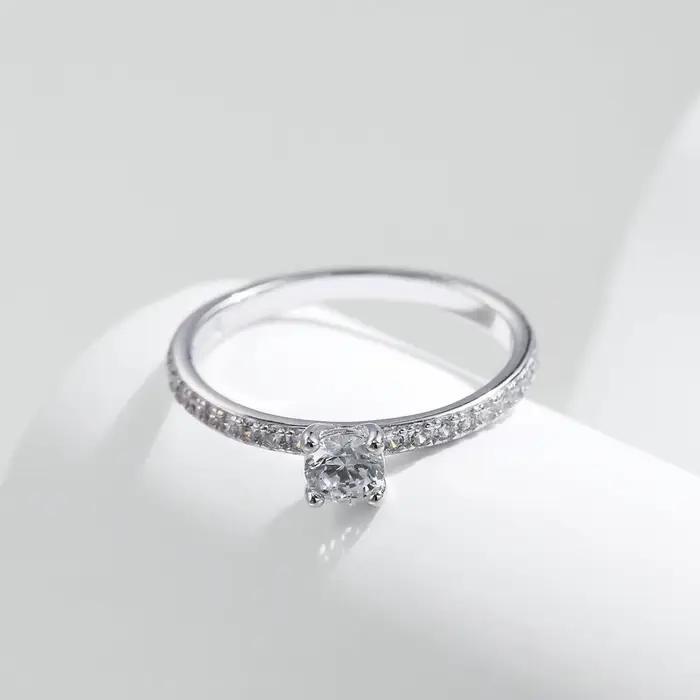 Bague Moissanite 0, 3 ct pour couples