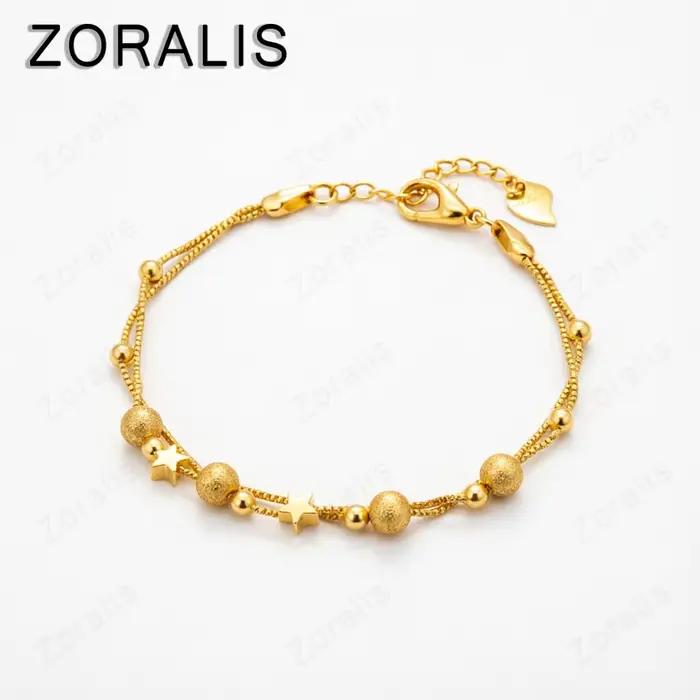 Bracelets en or 18 carats avec de magnifiques étoiles pour femmes