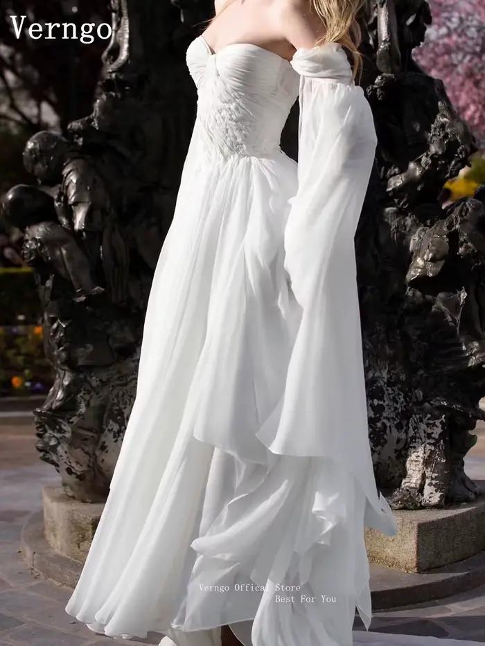 Verngo – robe de mariée royale en mousseline de soie
