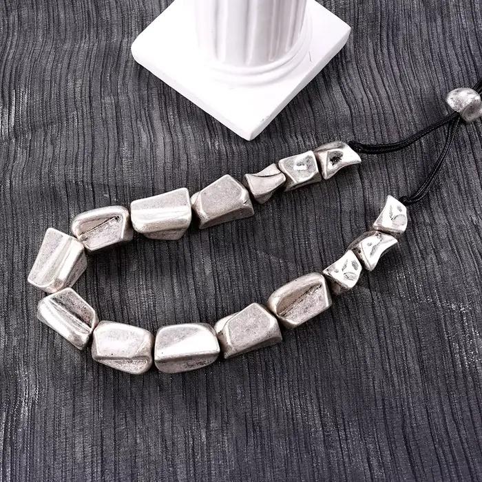 Collier irrégulier Unique marocain pour femmes avec corde réglable, accessoire de clavicule exagérée Vintage à la mode, cadeau