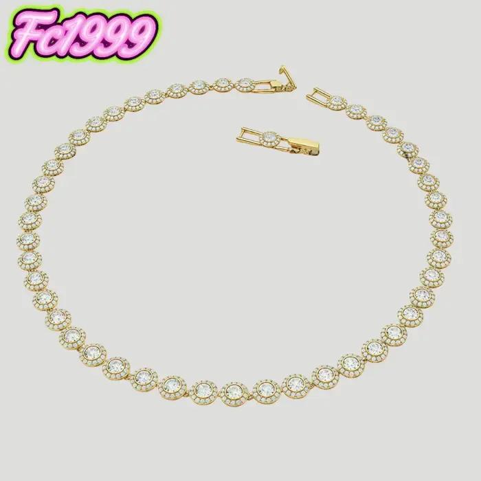 Ensemble de bijoux ronds en or S925