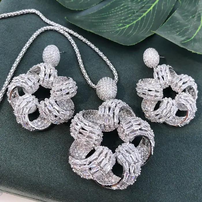 GODKI luxe 2 pièces ensembles de bijoux de déclaration africaine