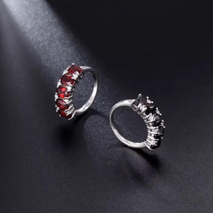 Bague de mariage en argent sterling 925 sertie de tourmaline naturelle pour femmes occasions spéciales comme le mariage fiançailles anniversaires
