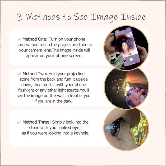 Collier avec initiales et images personnalisées, collier de projection de photos de lettres, bijoux d'images, collier initiales cadeau pour elle
