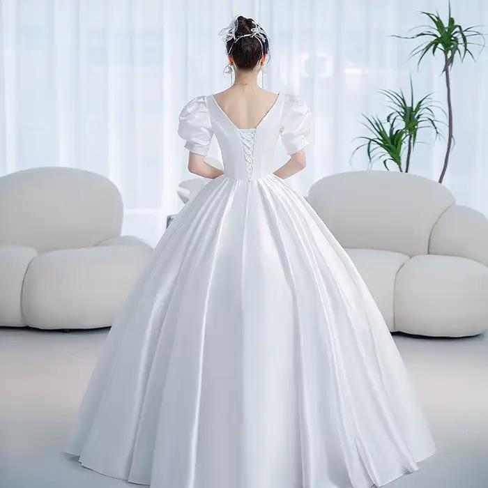 Robe De mariée princesse Vintage en Satin