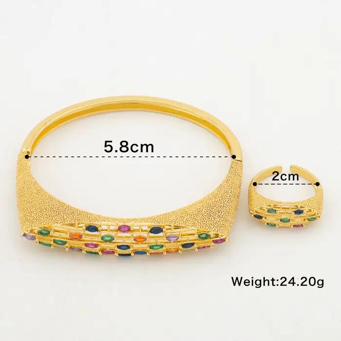 Ensemble de bijoux couleur or dubaï