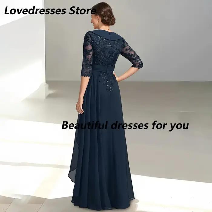 Robes de mère de la mariée bleu marine
