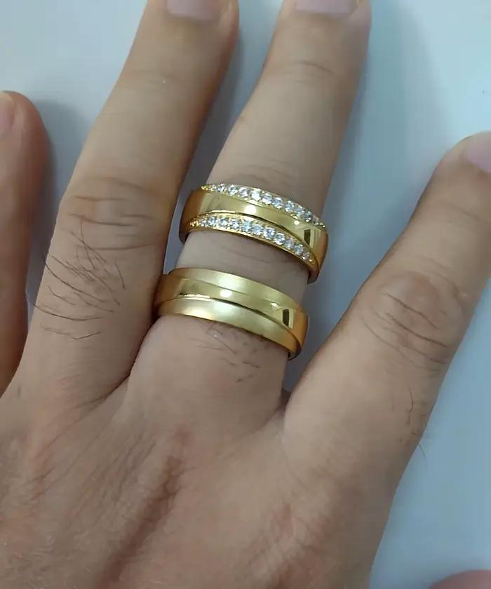 Bagues de fiançailles de mariage pour Couple