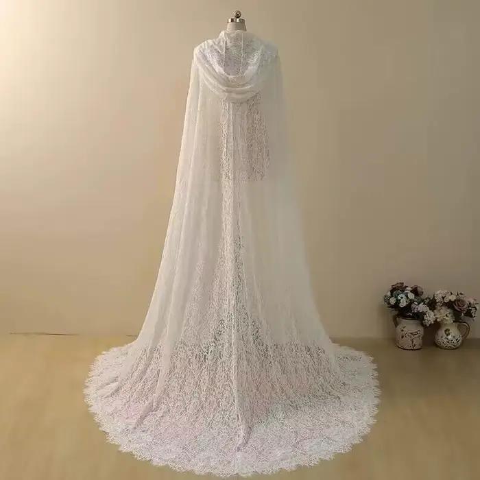 Robes de mariée sirène vintage avec capuche