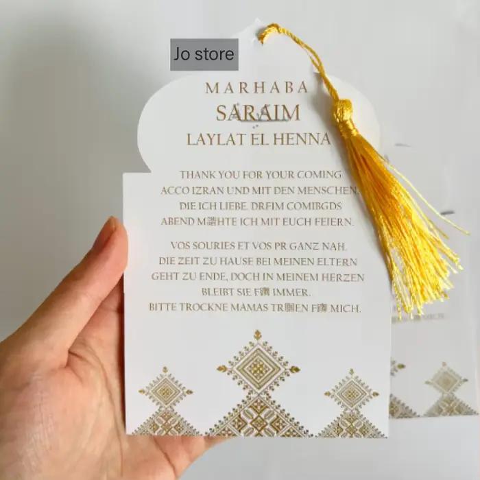 Invitation personnalisée du jour au henné