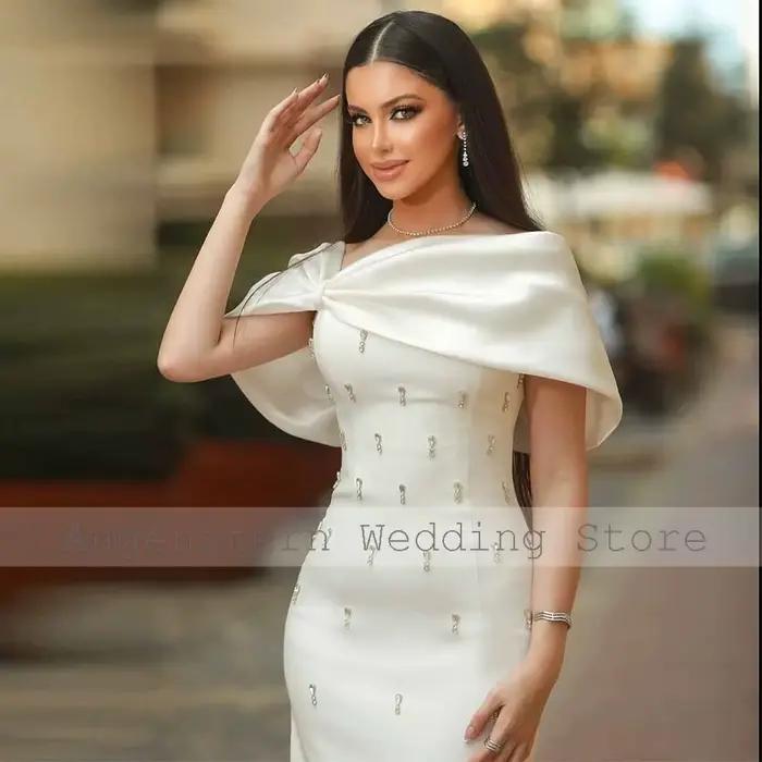 Robes de mariée mi-longues personnalisées pour l'Arabie Saoudite