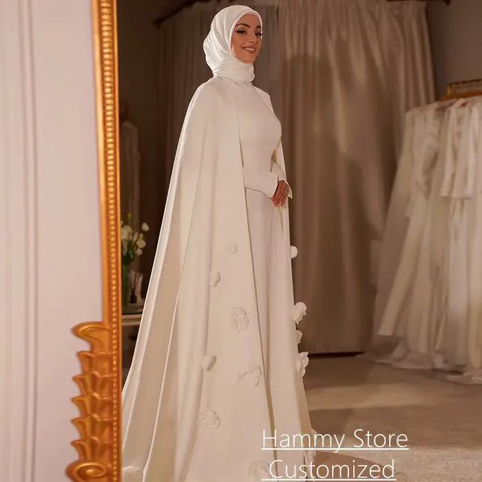 Robe de mariée musulmane modeste personnalisée