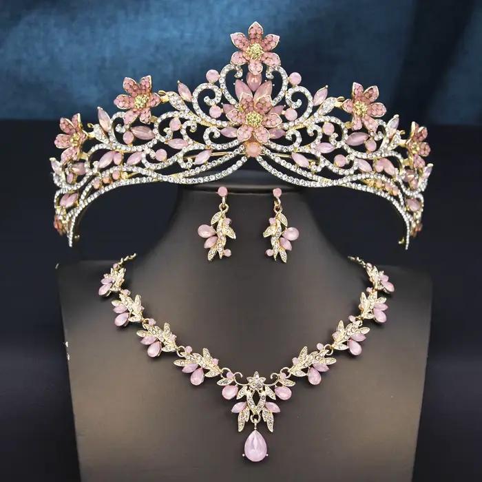 Parures de bijoux de mariée pour femmes
