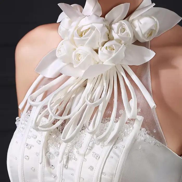 Z-003 Personnalisé robe de mariée 2020 blanc tulle boho simple corset civil elegantes vintage prix réel invitada