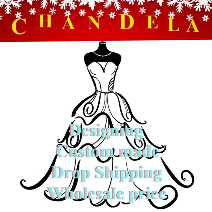 CHANDELA glamour trompette robe De mariée