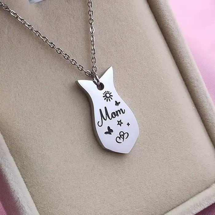 3 pièces maman grande soeur petite soeur coeur correspondant collier ensemble en acier inoxydable mère fille colliers bijoux cadeaux