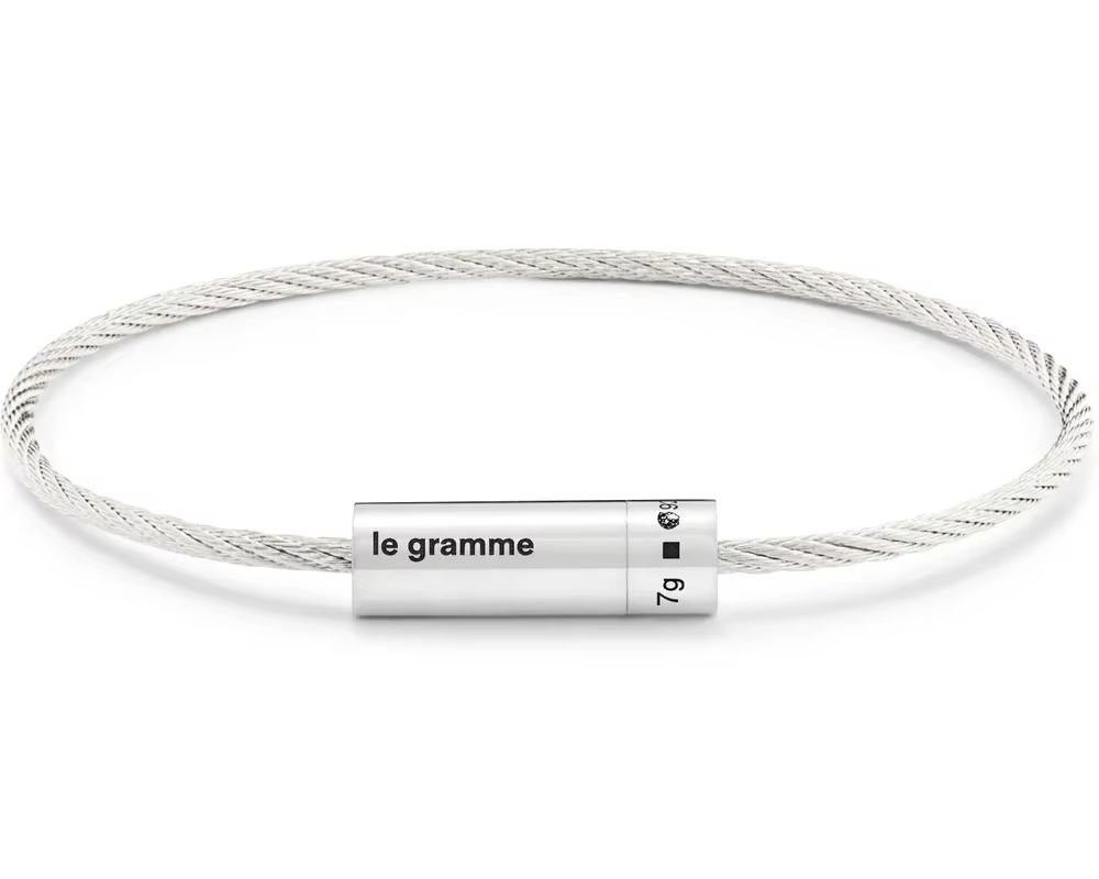 Le Gram 7g Nouveau Bracelet en Argent Sterling 925 de Haute Qualité, Bijoux Français, Bracelet Popul