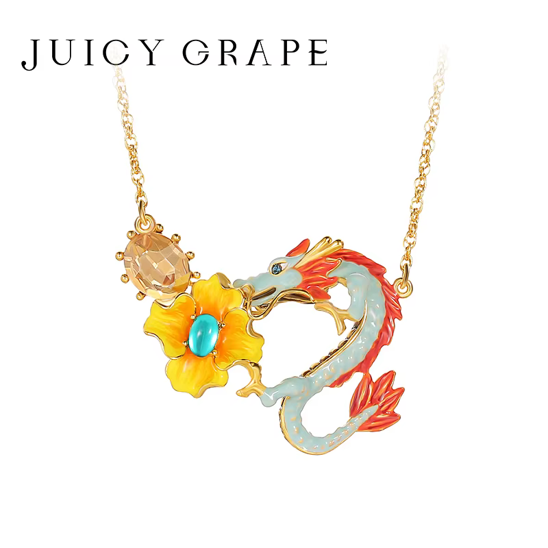 Boucles d'oreilles Loong Grape Juicy pour femme, épingle en argent 925, émail fait à la main, collie