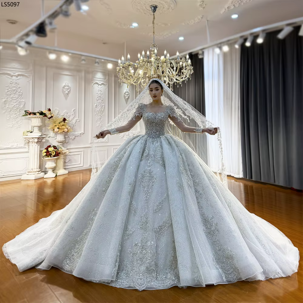 Robe de mariée de luxe personnalisée NS5097 Amanda Novias 2026 Nouveau modèle Bon prix