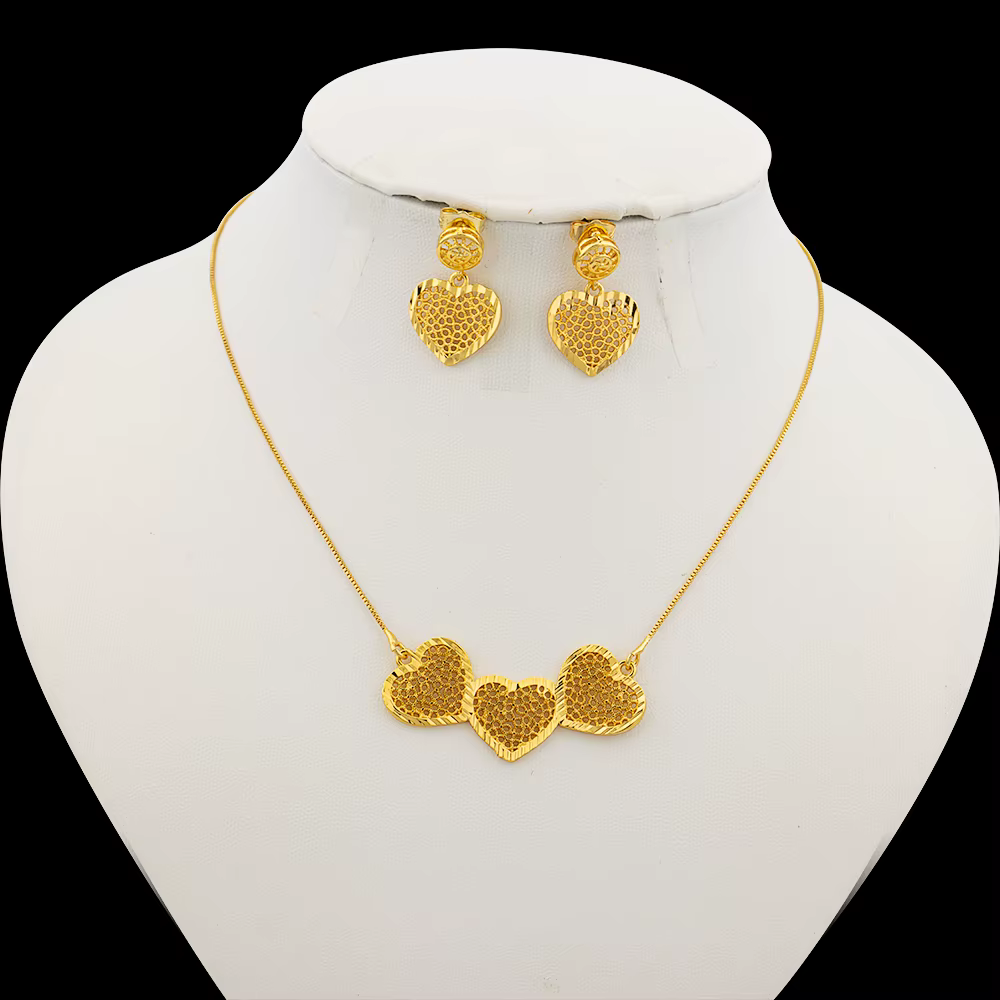 Ensemble de bijoux fleur-étoile pour femme – Ensemble mignon collier et boucles d'oreilles, cadeau r