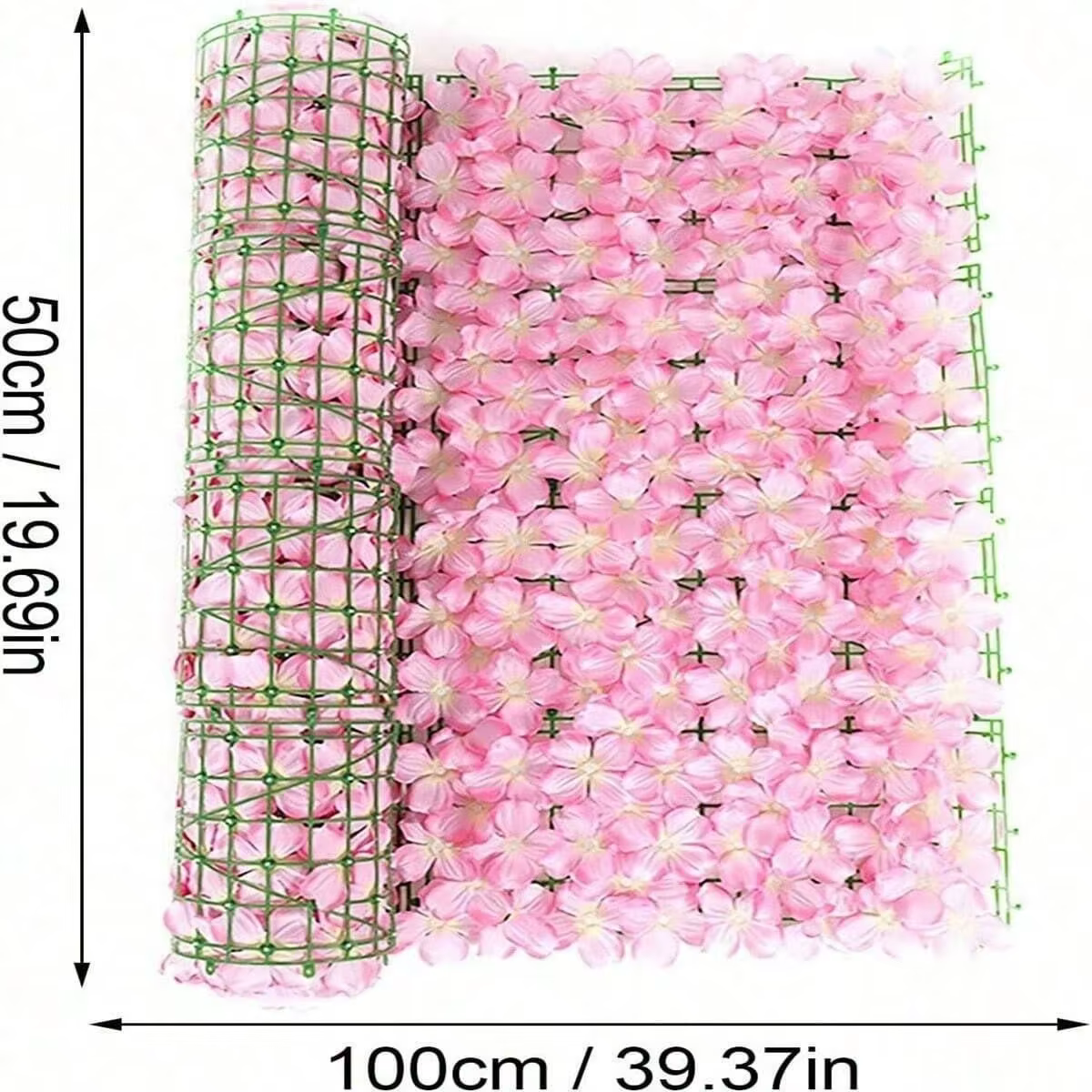 Clôture artificielle extensible avec fleurs, clôture de lierre, clôture de fleurs, mur de jardin, cl