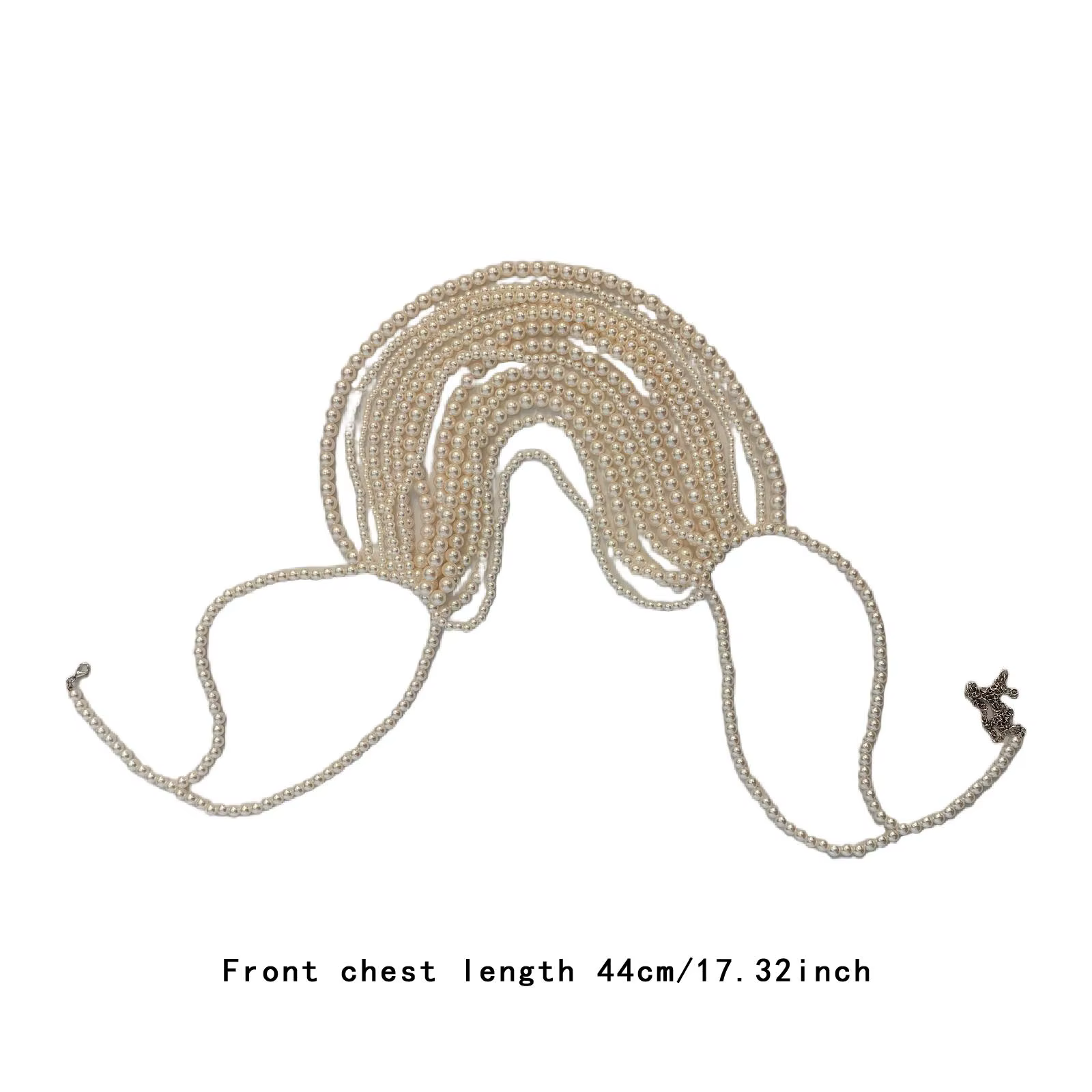 Chaîne de corps perlée, chaîne de soutien-gorge, bijoux de corps, accessoires de plage, chaîne de po