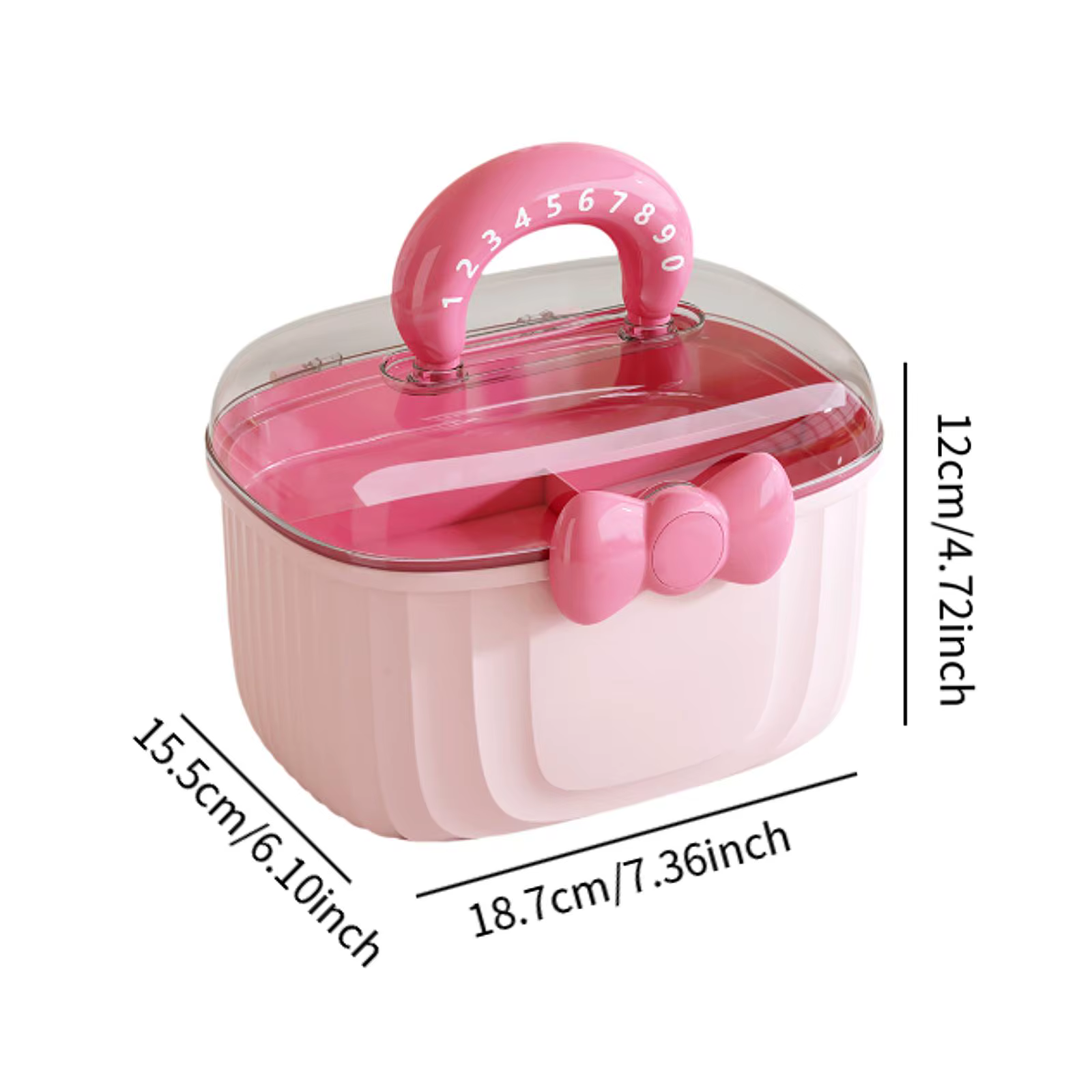 Boîte de rangement portable pour accessoires de cheveux pour filles, bijoux, cravates, épingles à ch