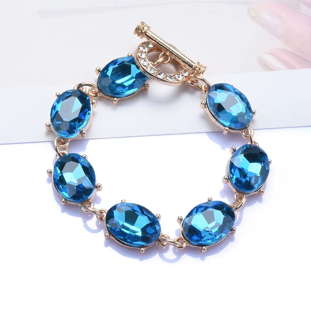 Ensemble de Bijoux en Pierres Précieuses pour Femme, Clip, Strass, Accessoires de Poméras, Perlé, Bl
