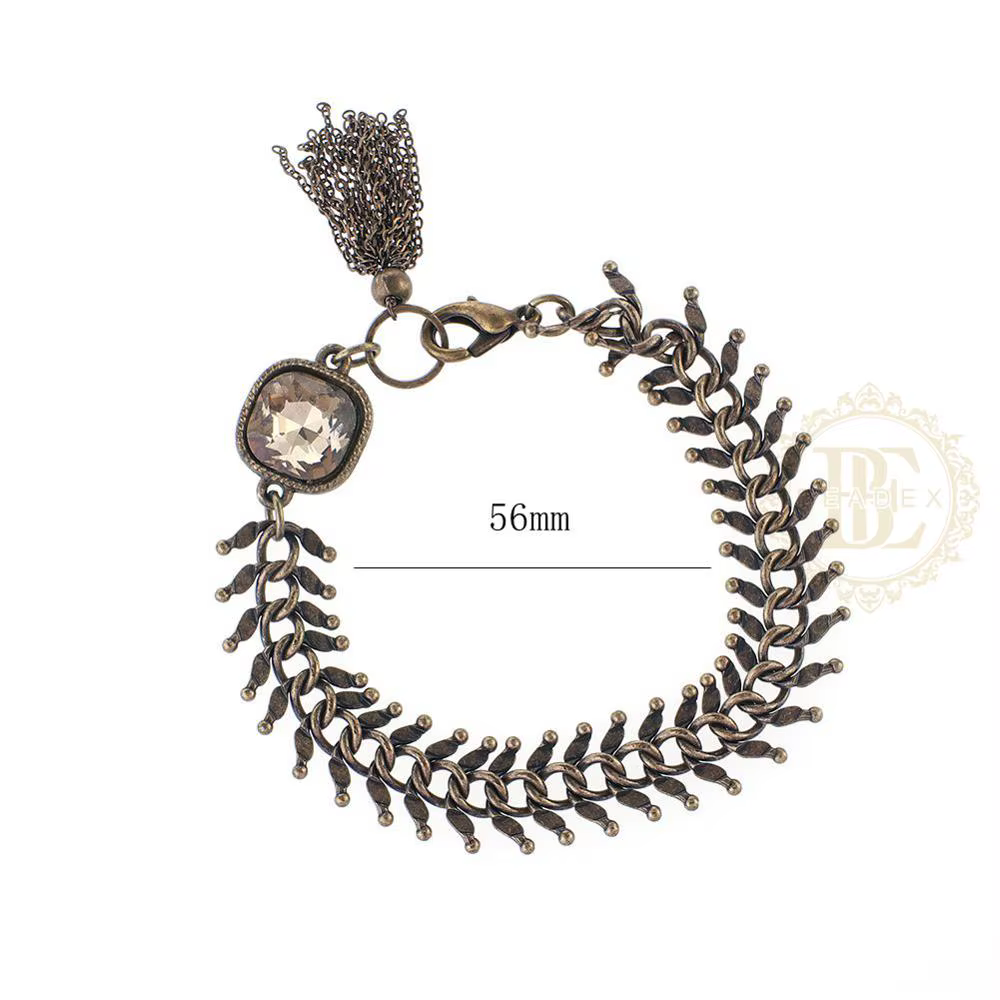 One Fashion Fish Sophia Bracelet en laiton finition antique, bijoux, 56mm, BE52