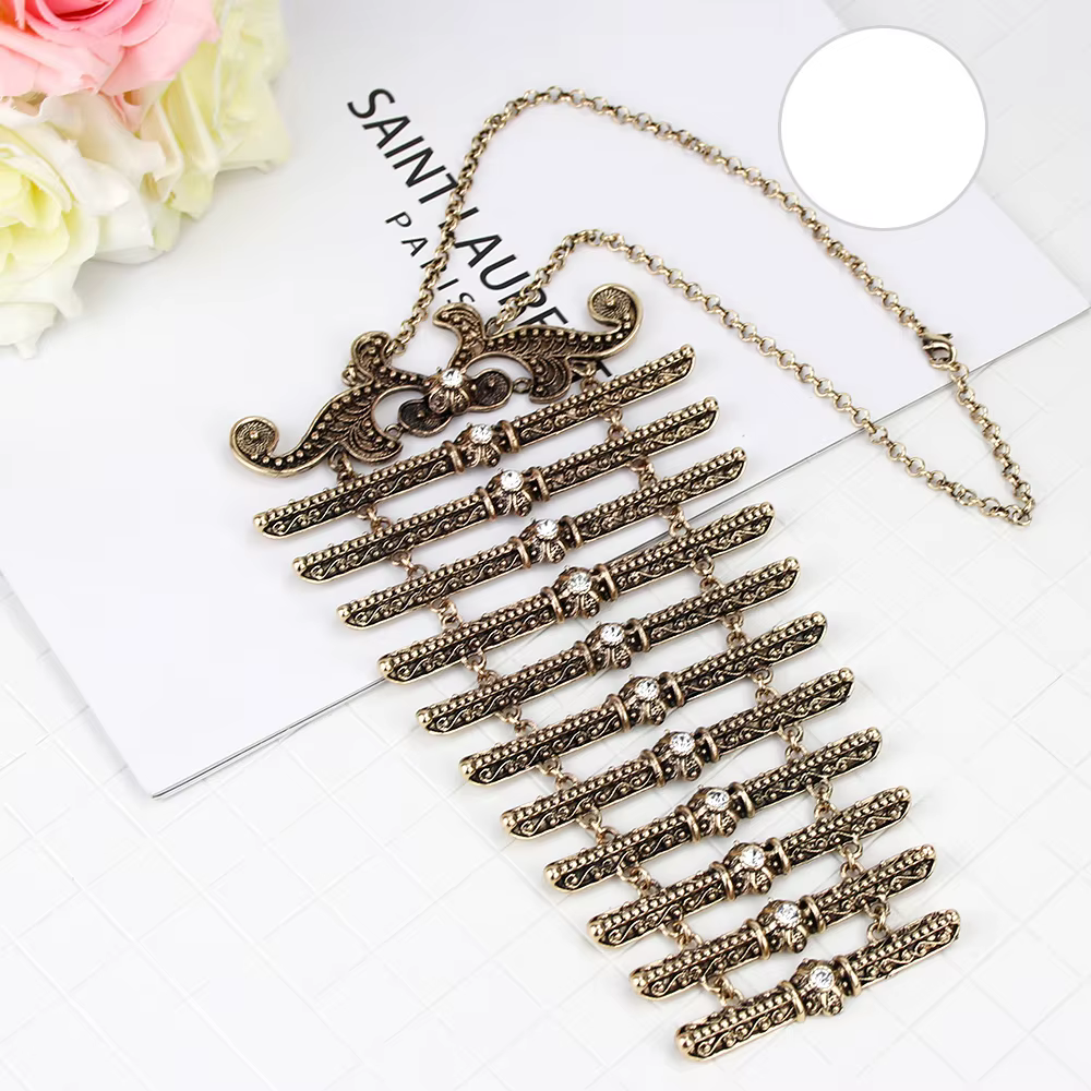 SUNSPICE MS ethnique Long pendentif collier ensembles pour les femmes caucase robe traditionnelle pl