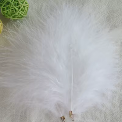 Plumes de dinde en velours avec clip en métal, plumes de dinde, plumes de bricolage, matériel de déc