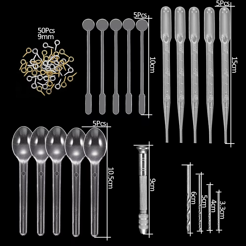 Kit de Moules en Résine pour Bijoux, 20 Styles, en Silicone, UV, pour Travaux Manuels