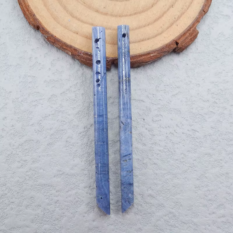 B & F Perles de boucles d'oreilles pour la fabrication de bijoux, perles de pierres naturelles faite