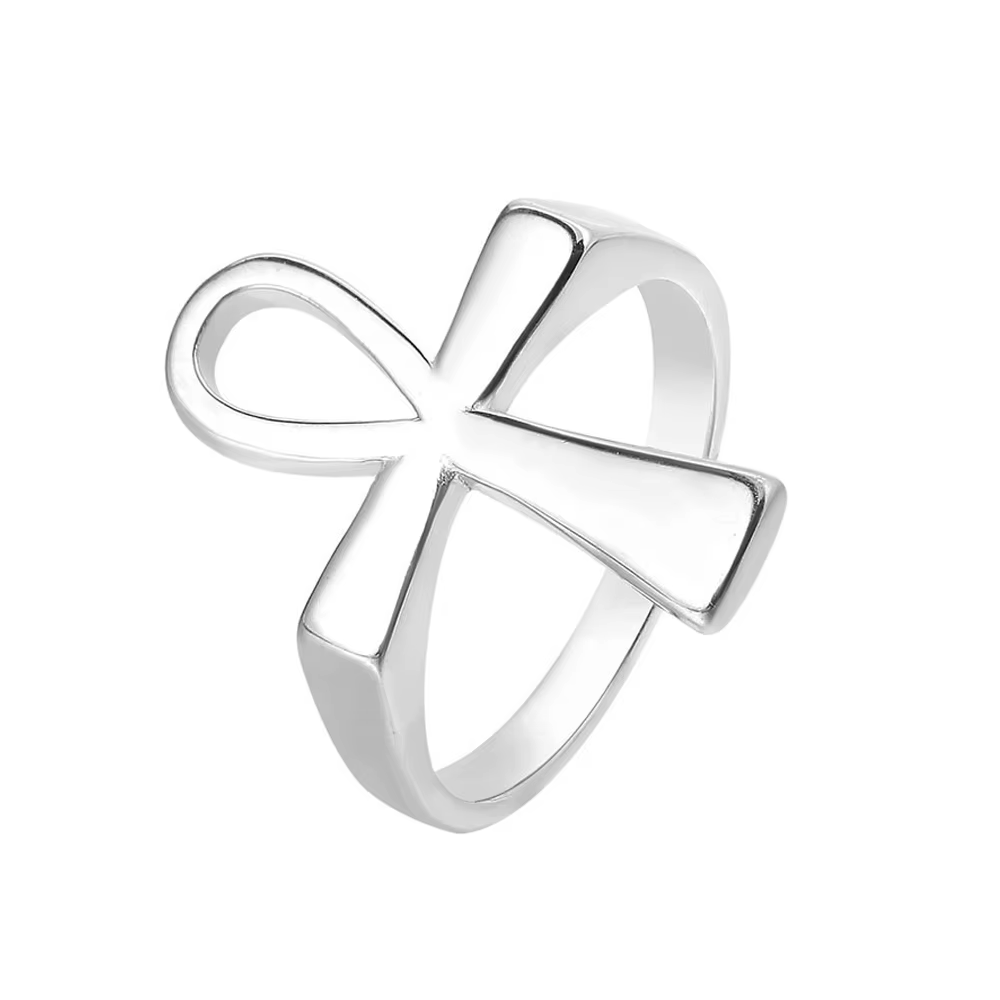 Bague croix panoramique pharaon égyptien pour homme, bijoux en acier inoxydable, bague punk hip hop,