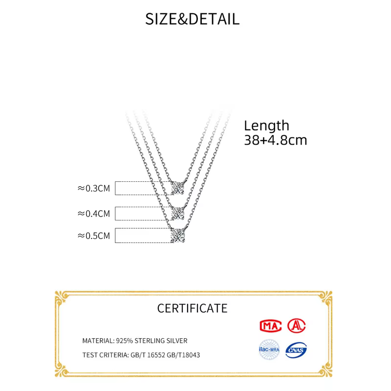 La Monada-Collier Minimaliste en Argent Fin 4.8 pour Femme, Bijoux de Cou à la Mode, Pmot925, 38 + 9