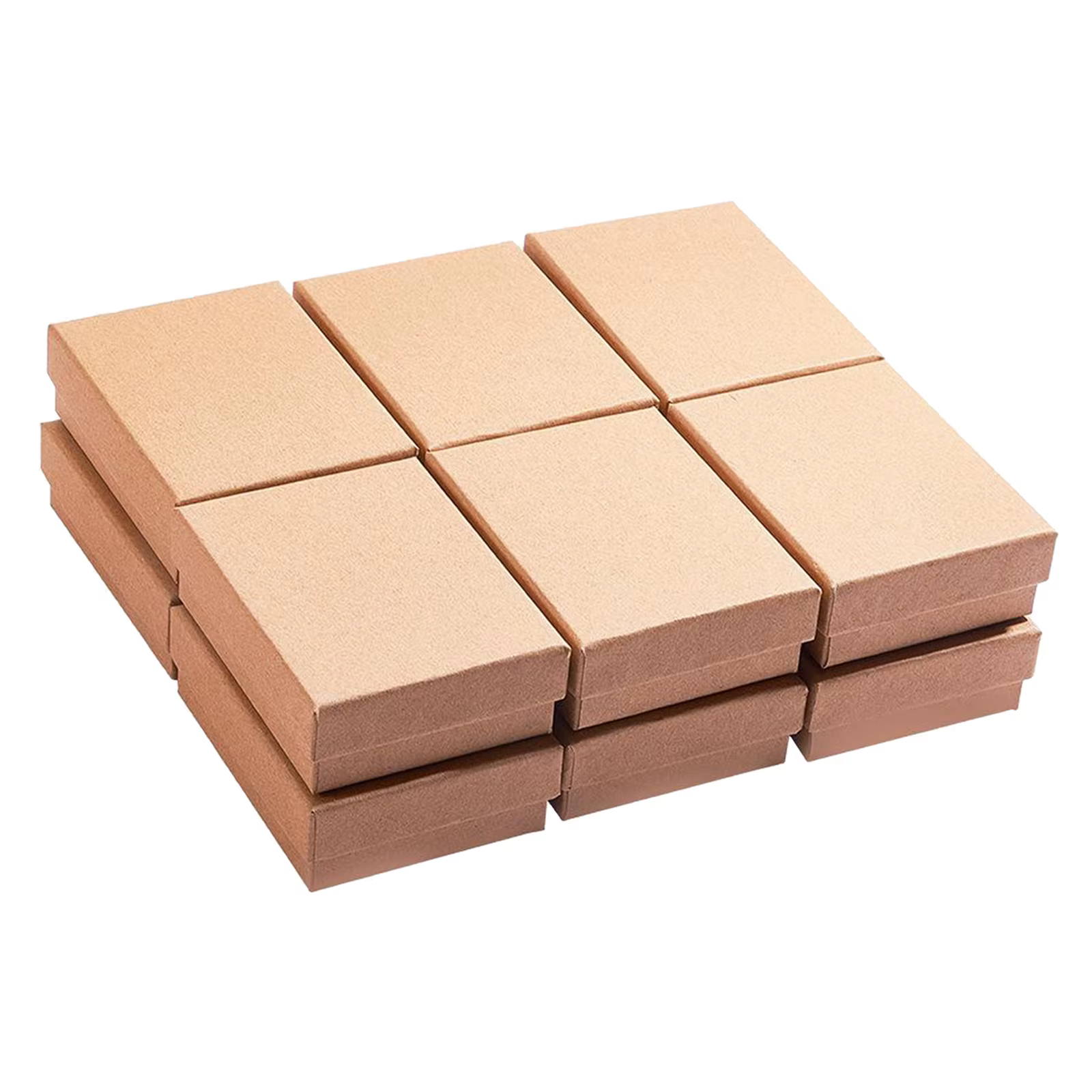 Boîte de présentation de bijoux en papier carton, boîte-cadeau, collier, boucles d'oreilles, montre,
