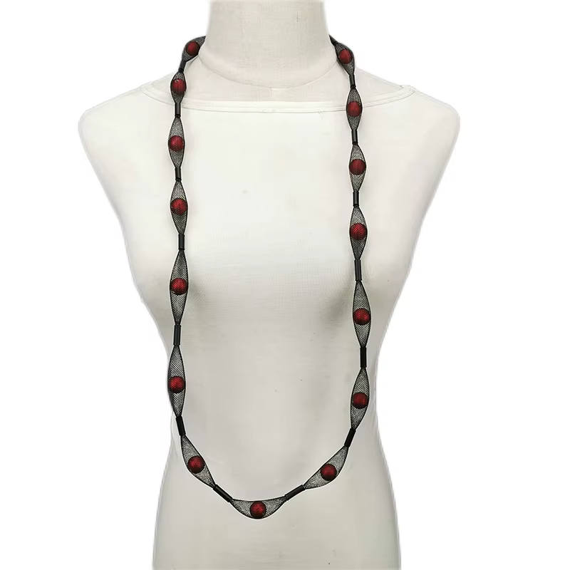 UKEBAY – collier de luxe fait à la main pour femmes, pendentif, chaîne en maille, accessoires en per