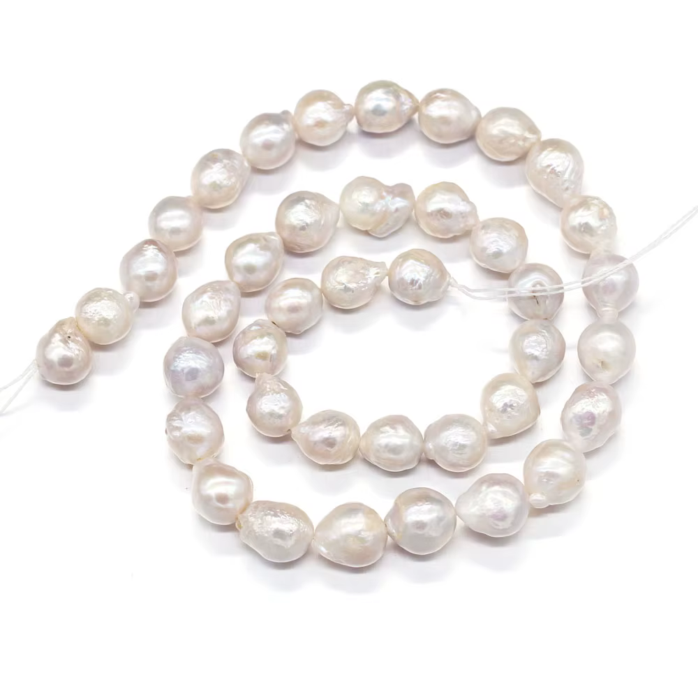 Perles de perles nucléées d'eau douce naturelles pour la fabrication de bijoux de bracelets de colli