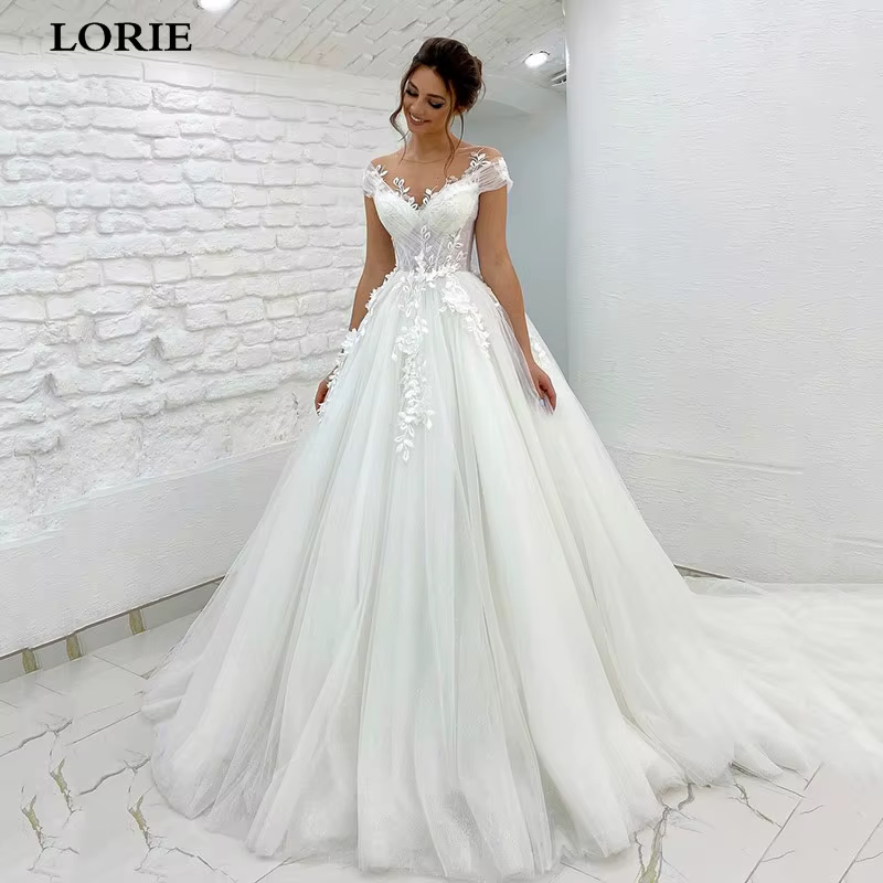 LORIE-Robe de Mariée Princesse en Dentelle 3D, Style Boho, Personnalisée, Peu importe, 2022
