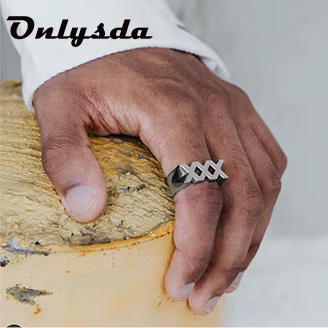 Bague de famille pour hommes et femmes, lettre personnalisée, bijoux en acier inoxydable, cadeau de 