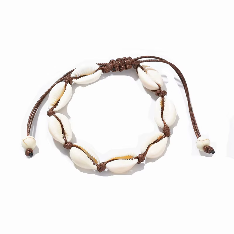 Bohème à la mode coquillage naturel Bracelet fait à la main femmes coquille Bracelet perlé brin homm