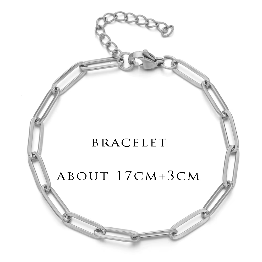 ZMZY-Bracelets en acier inoxydable pour hommes et femmes, bijoux de document en or, bijoux à bricole
