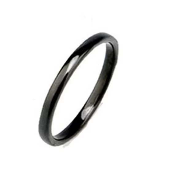 Bagues en céramique noir et blanc clair pour hommes et femmes, 3 MM, Surface de coupe lisse, bijoux 