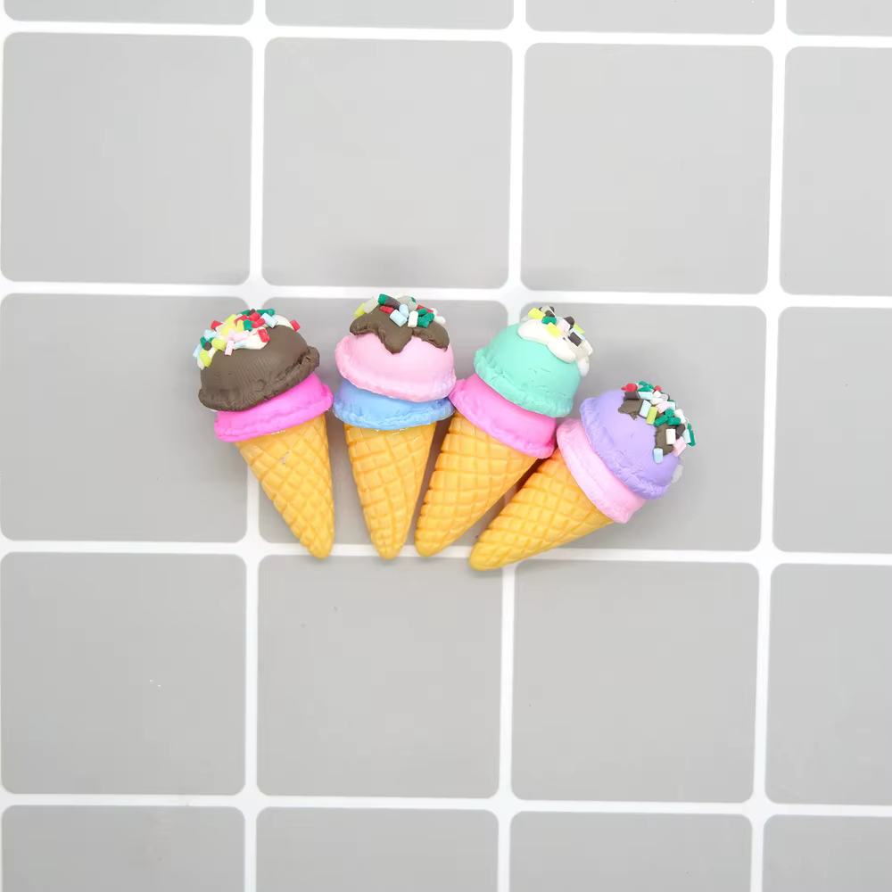 Kawaii – breloques en argile et crème glacée, pendentifs pour la fabrication de bijoux, bracelets, c