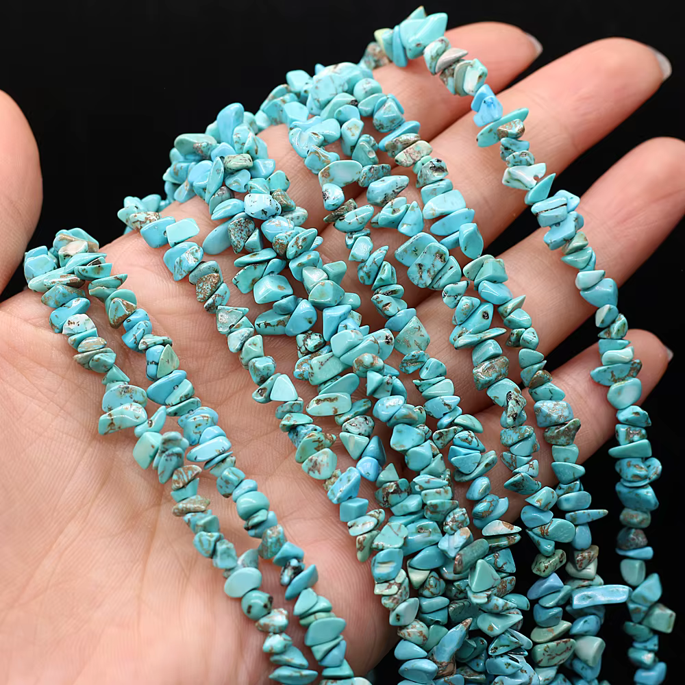 Perles de Charbon Semi-citernes Naturelles, Tourmaline Noire, Artisanat, Collier de Bricolage, Brace
