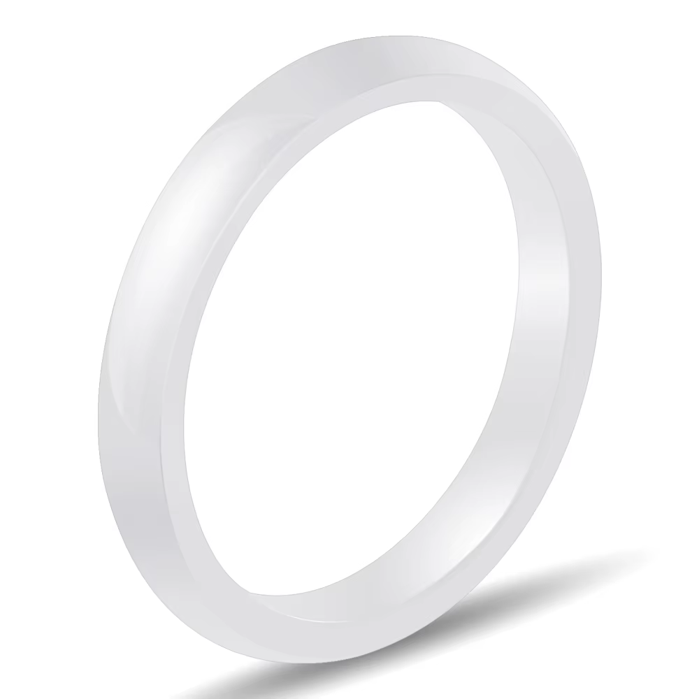 Bagues en céramique polie 3 couleurs 8mm pour hommes et femmes, bagues de fiançailles et de mariage,