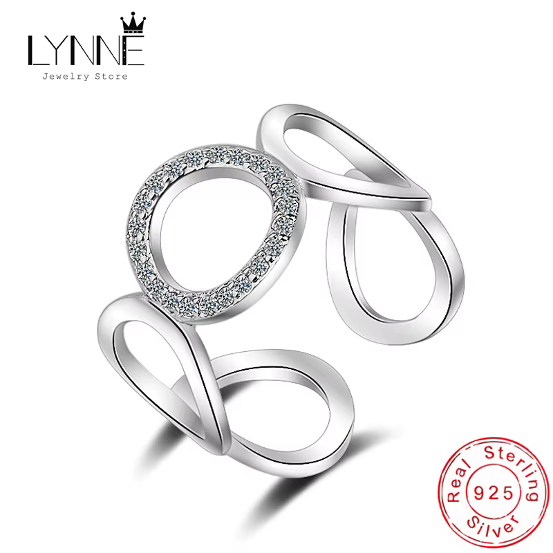 Bagues en argent Sterling 925 pour femmes, nouvelle mode, forme circulaire, Design Surround, rondes,