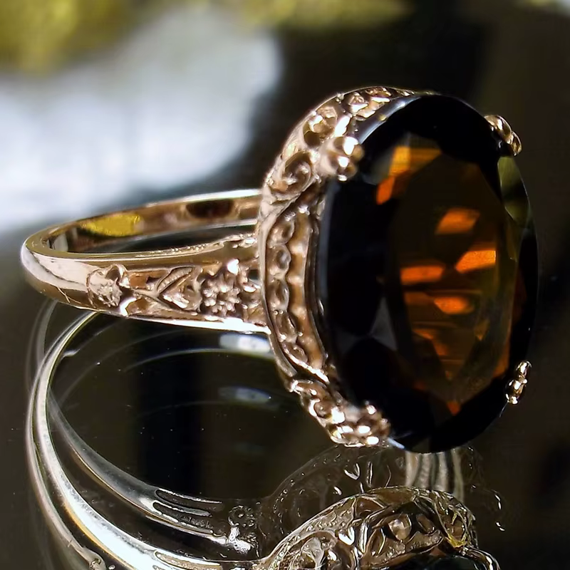 Huitan – bague d'anniversaire pour femmes, bijoux tendance, motif sculpté romantique, Design polyval