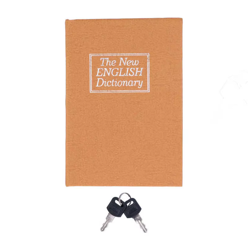 Mini coffre-fort en forme de livre de sécurité, boîte à bijoux avec serrure prédire pour le stockage